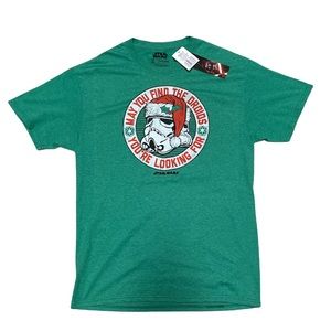 Star Wars Stormtrooper Christmas T Shirt Adult M Unisex Holiday Short Sleeve Top